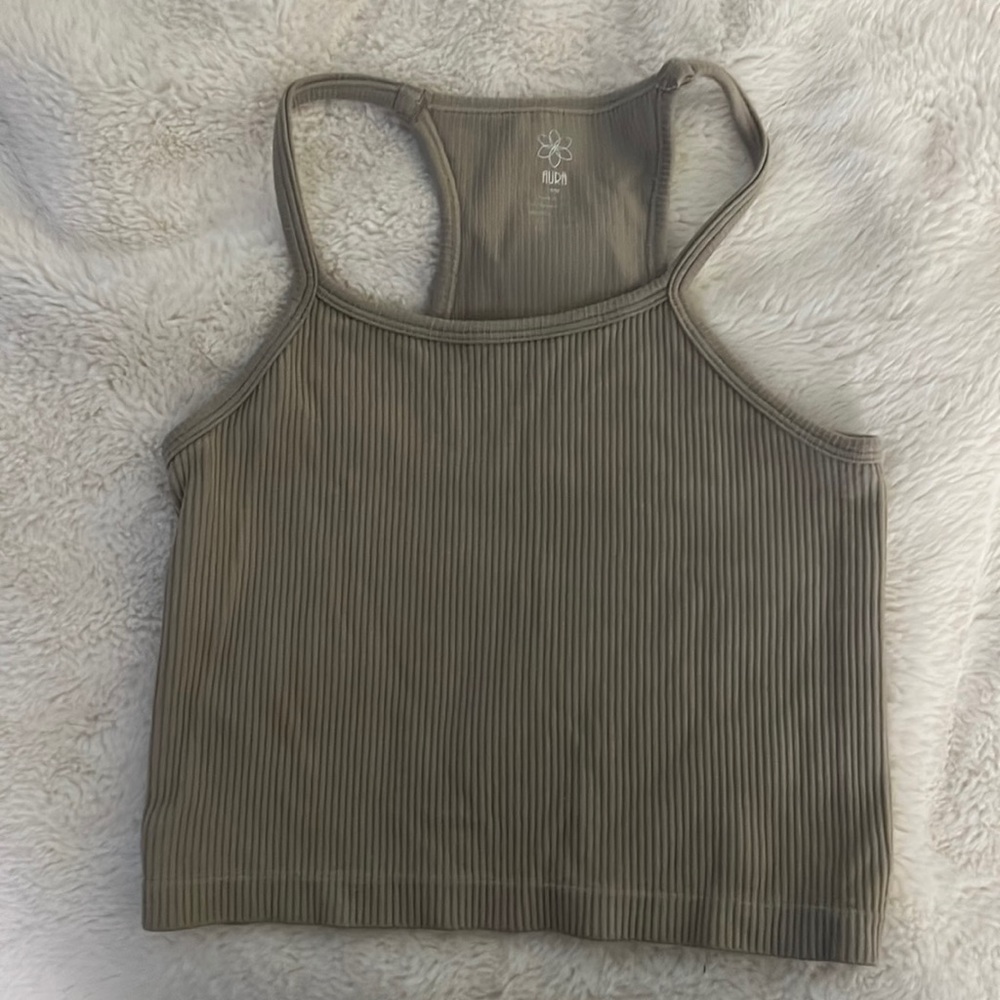 Tight tan cropped top ❤️‍🔥